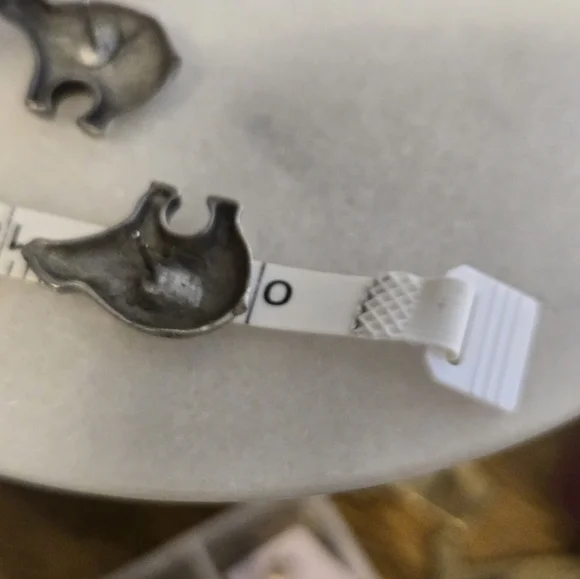 Native American-Style Silver Tone Bear Fetish Earrings - Picture 5 of 7